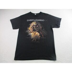 Disturbed T-Shirt‎ Mens Medium 2016 Black Immortalized Tour Band Concert Rock